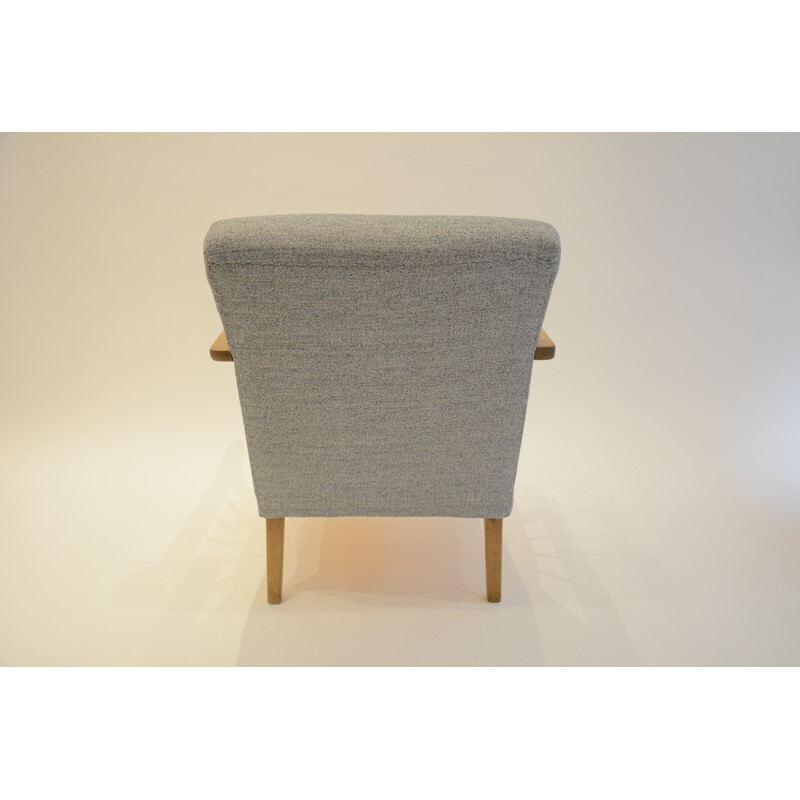 Vintage armchair in cream blue - 1960s