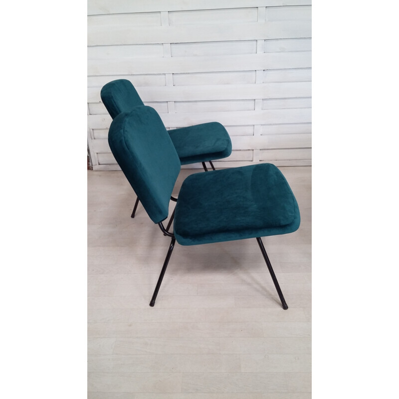 Set of 2 "CM190" low chairs by Pierre Paulin for Thonet - 1960s