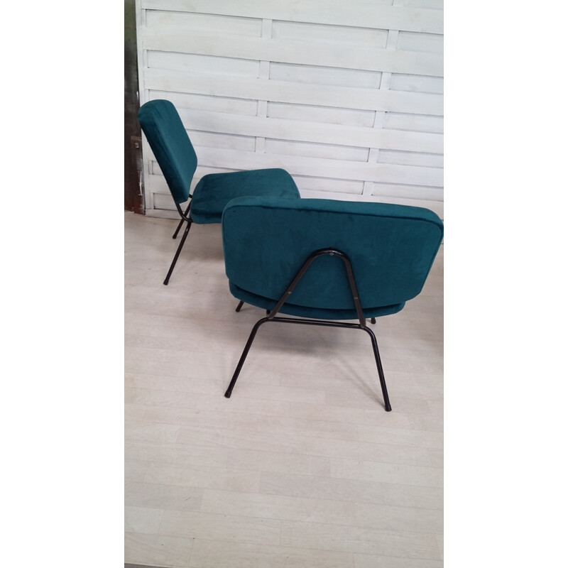 Set of 2 "CM190" low chairs by Pierre Paulin for Thonet - 1960s