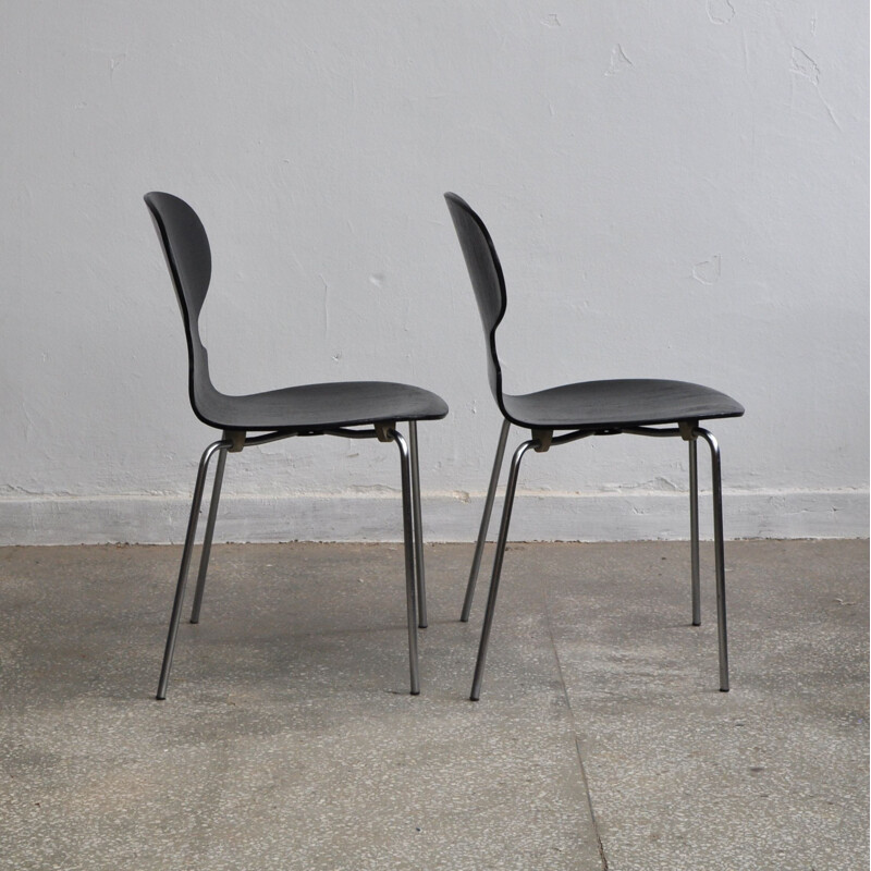 Vintage set of 2 "3100" Ant chairs by Arne Jacobsen for Fitz Hansen - 1960s