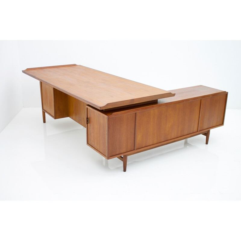 Vintage large teak desk "509" by Arne Vodder for Sibast, Denmark - 1960s