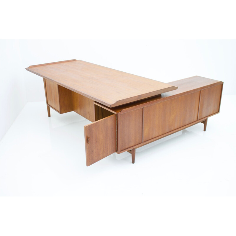 Vintage large teak desk "509" by Arne Vodder for Sibast, Denmark - 1960s
