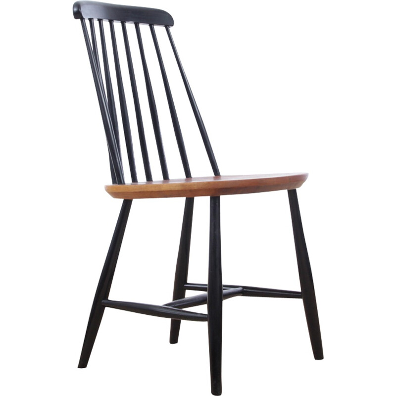 Scandinavian Vintage Nassjo chair in solid beech - 1960s