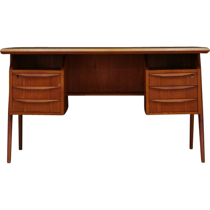 Vintage writing desk in teak by GN Tibergaard - 1960s