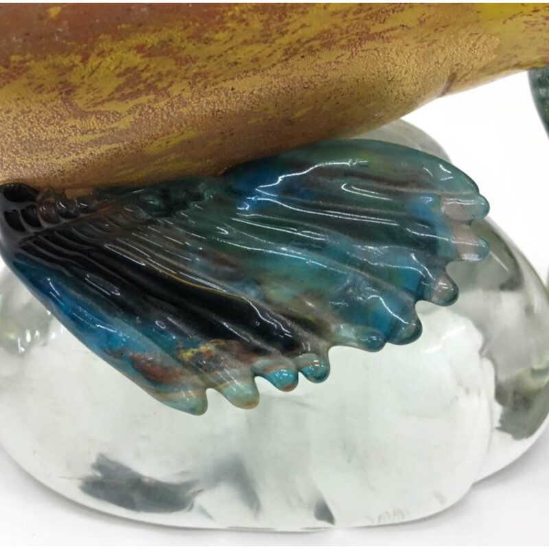 Vintage Multi-Color Murano Glass Fish - 1960s