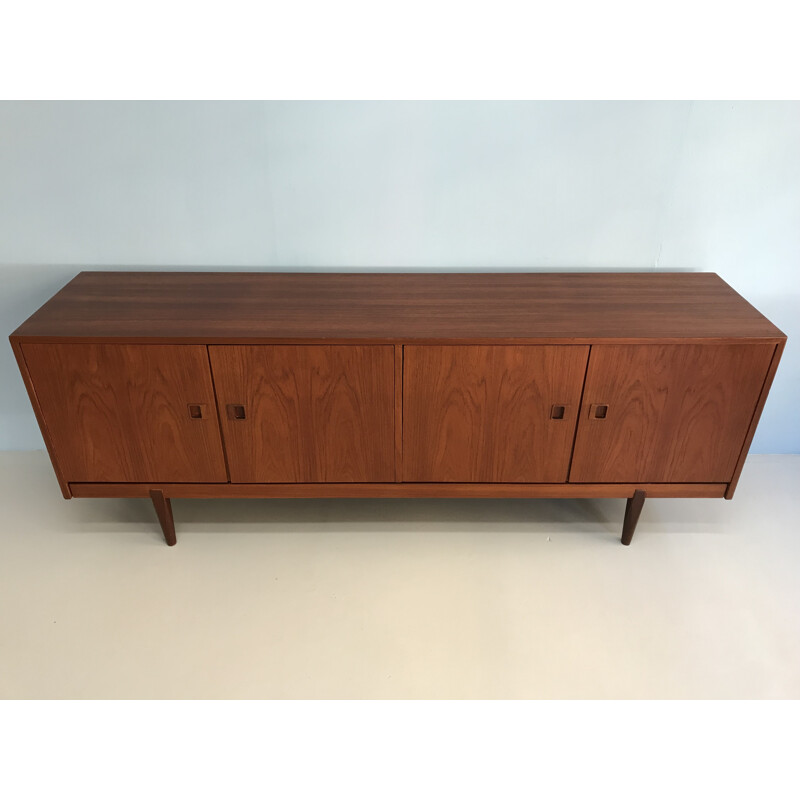 Vintage minimalist teak sideboard - 1960s