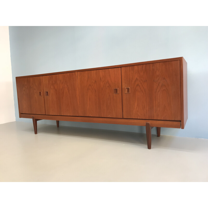 Vintage minimalist teak sideboard - 1960s