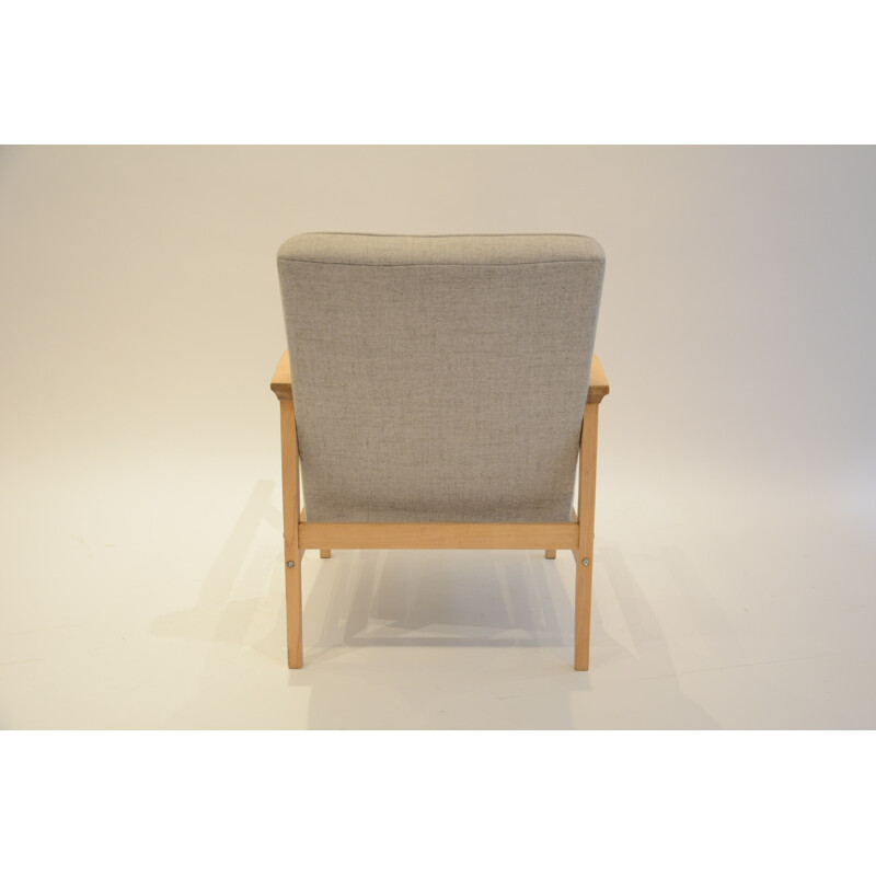 Vintage light grey TON Armchair - 1960s