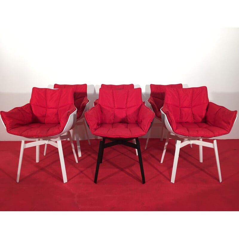 Ensemble de 6 fauteuils vintage "husk" par Patricia Urquiola, 2012