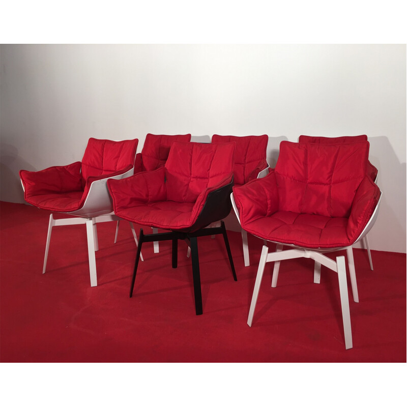 Set of 6 vintage "husk" armchairs by Patricia Urquiola, 2012