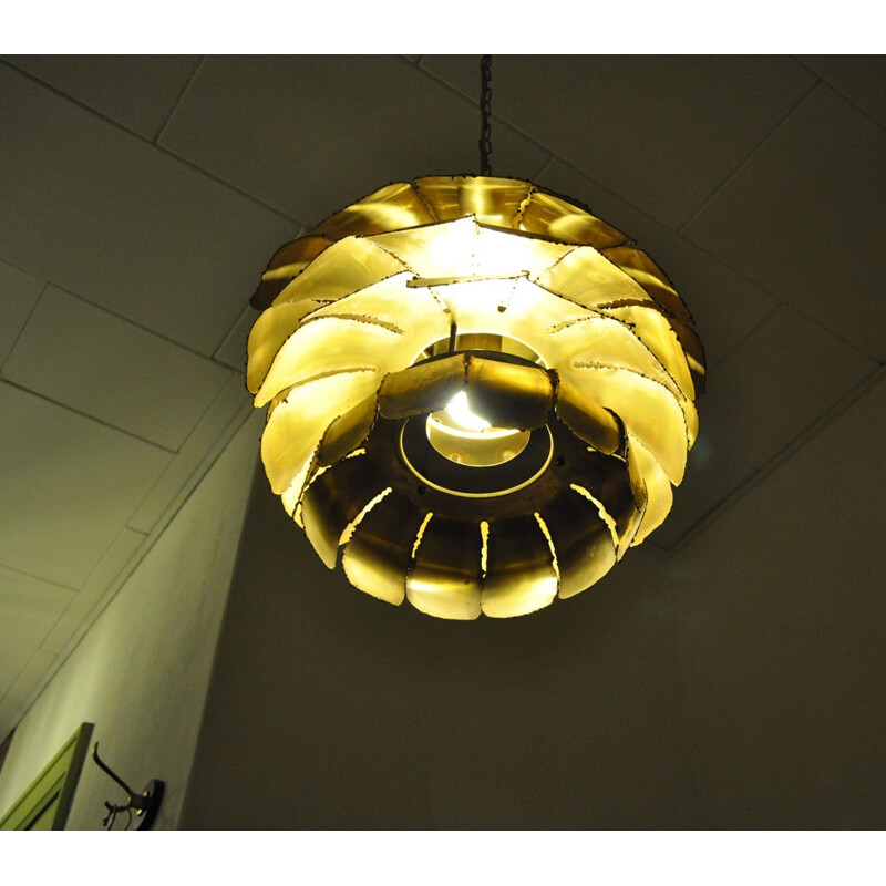 Vintage artichoke ceiling lamp by Svend Aage for Holm Sørensen & Co - 1960s