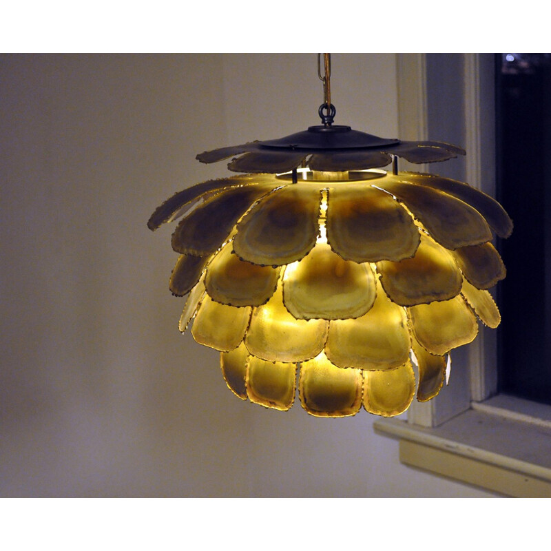 Vintage artichoke ceiling lamp by Svend Aage for Holm Sørensen & Co - 1960s