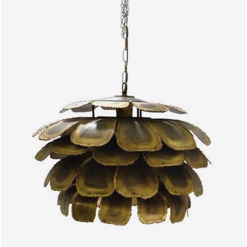 Vintage artichoke ceiling lamp by Svend Aage for Holm Sørensen & Co - 1960s