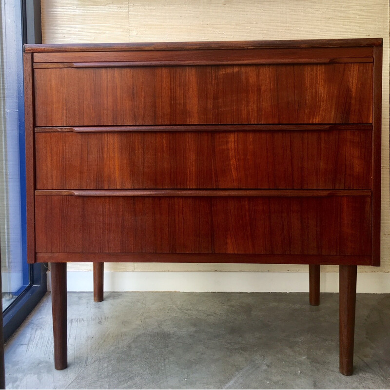 Vintage danish chest of 3 drawers - 1960s