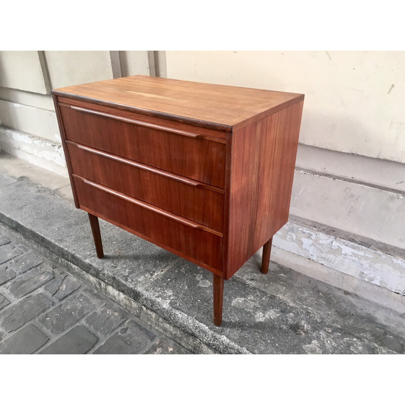 Vintage danish chest of 3 drawers - 1960s