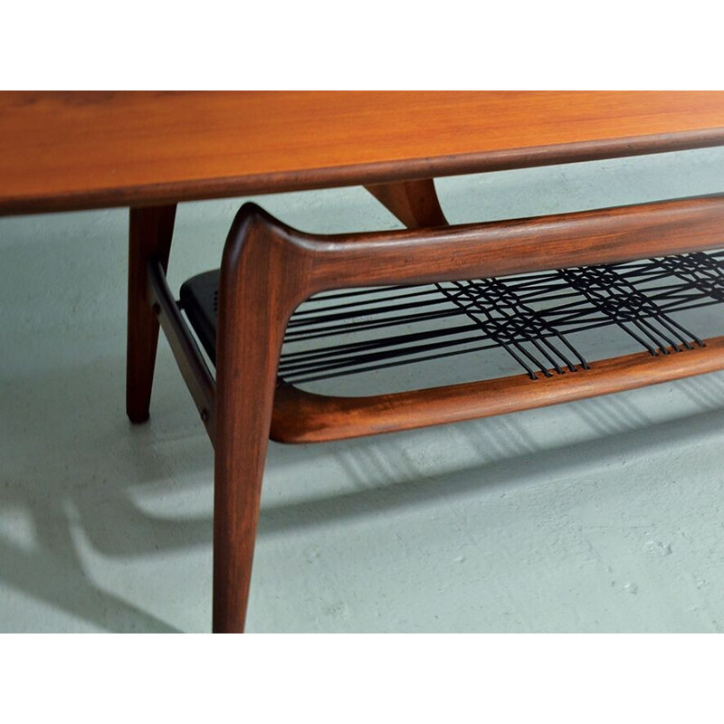Vintage coffee table by Louis van Teeffelen for WeBe - 1950s