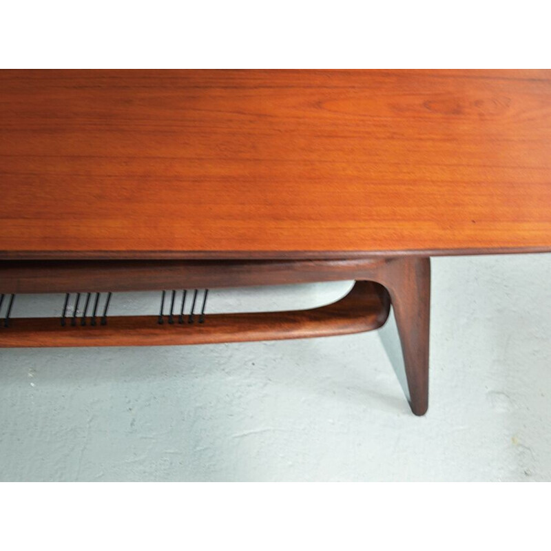 Vintage coffee table by Louis van Teeffelen for WeBe - 1950s