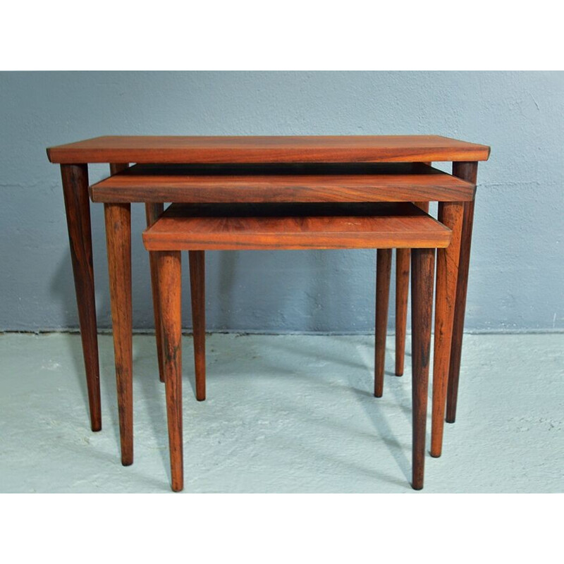 Vintage teak coffee table by Louis van Teeffelen for WeBe - 1950s