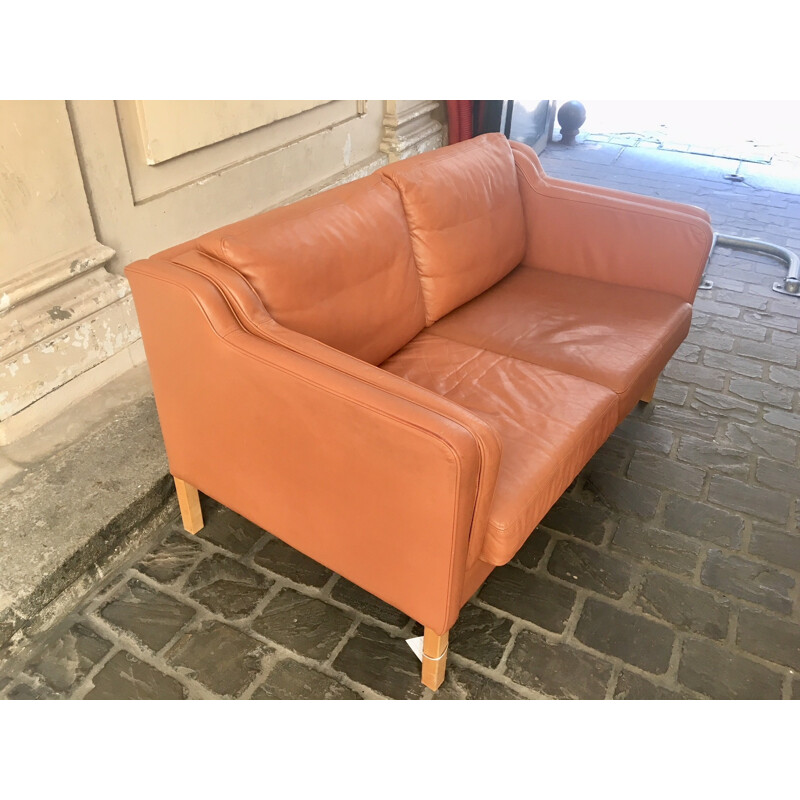 Vintage Leather sofa for Stouby - 1960s