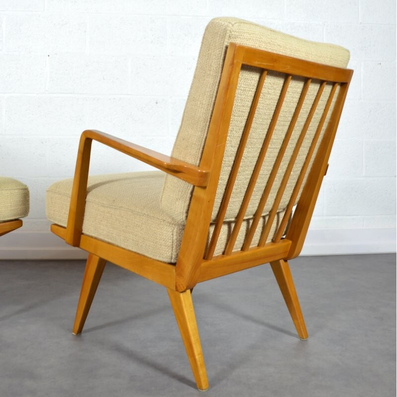 Paire de fauteuils Knoll Antimott vintage - 1950