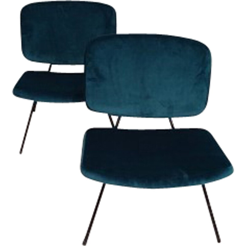 Set of 2 "CM190" low chairs by Pierre Paulin for Thonet - 1960s