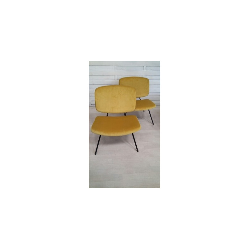 Pair of CM190 low chairs by Pierre Paulin for Thonet - 1960s