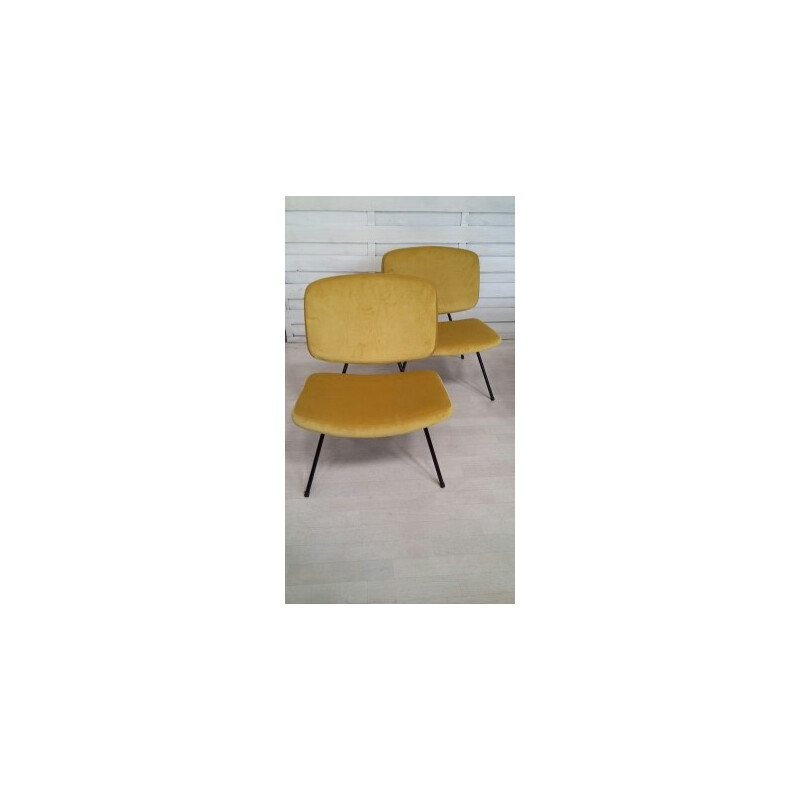 Paire de chauffeuses CM190 par Pierre Paulin pour Thonet - 1960