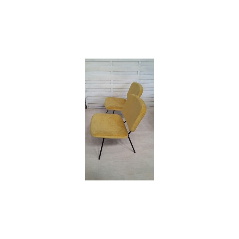 Pair of CM190 low chairs by Pierre Paulin for Thonet - 1960s