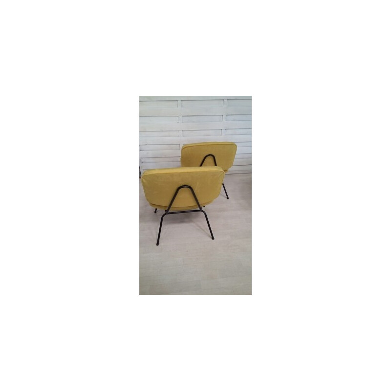 Pair of CM190 low chairs by Pierre Paulin for Thonet - 1960s