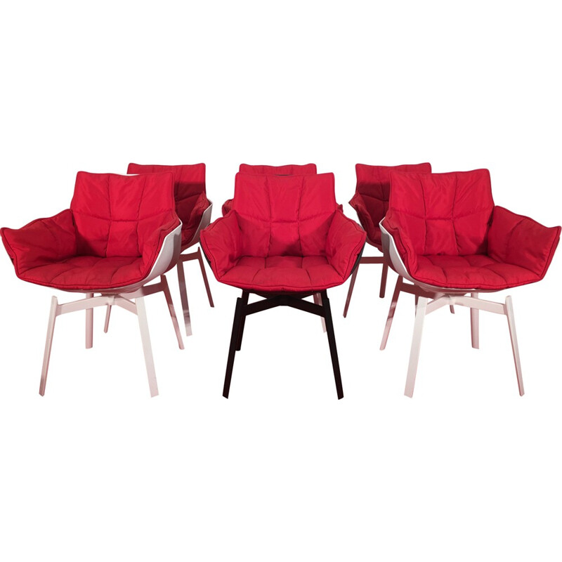 Set of 6 vintage "husk" armchairs by Patricia Urquiola, 2012