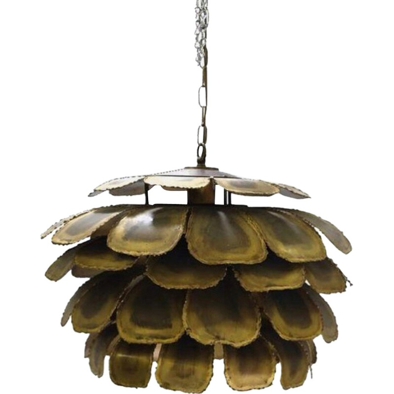 Vintage artichoke ceiling lamp by Svend Aage for Holm Sørensen & Co - 1960s