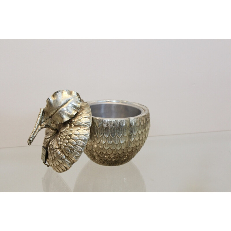 Vintage Silver Ice Bucket by Mauro Manetti - 1960s