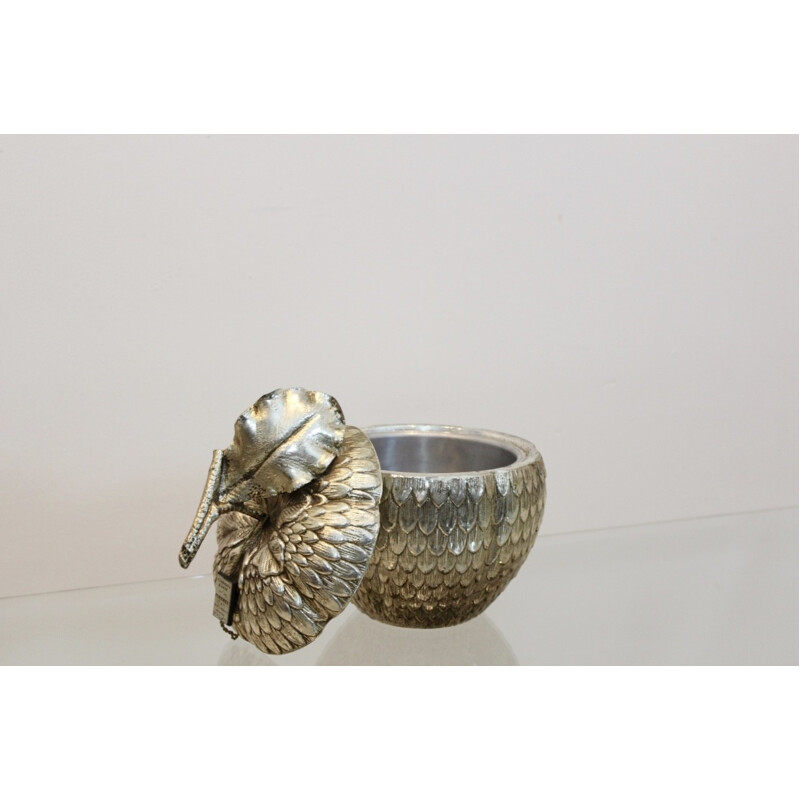 Vintage Silver Ice Bucket by Mauro Manetti - 1960s