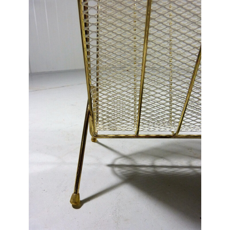 Vintage Magazine Holder in brass - 1950s