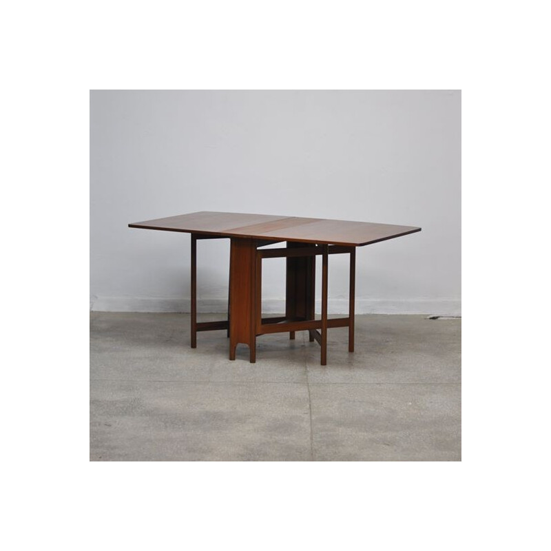 Mid Century Folding Dining Table From Mc Intosh - 1970s