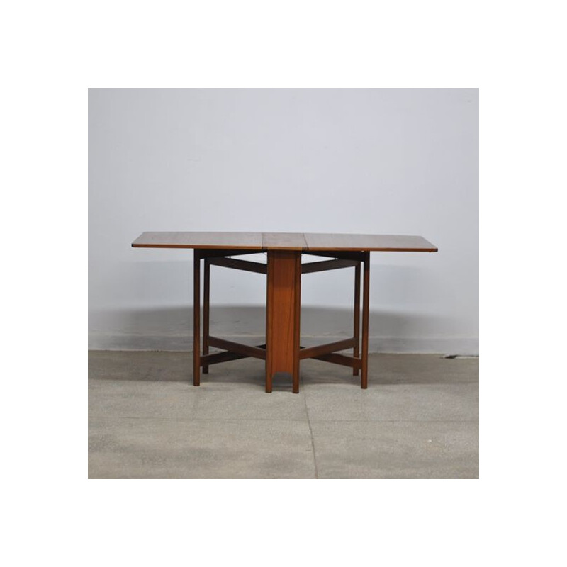 Mid Century Folding Dining Table From Mc Intosh - 1970s