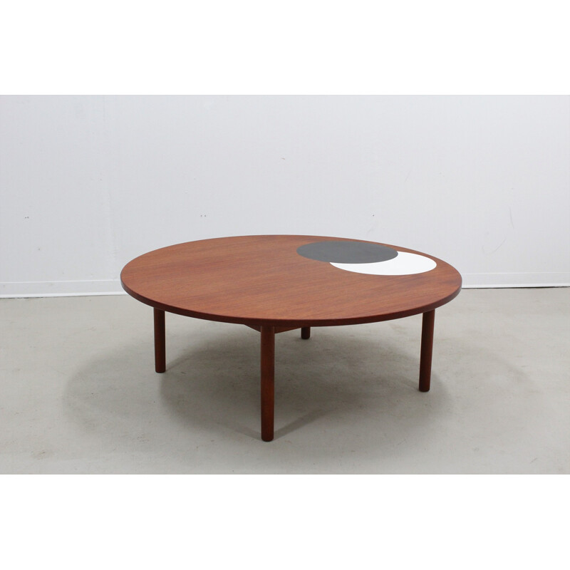 Vintage large coffee table by Poul Jeppesens Møbelfabrik - 1950s