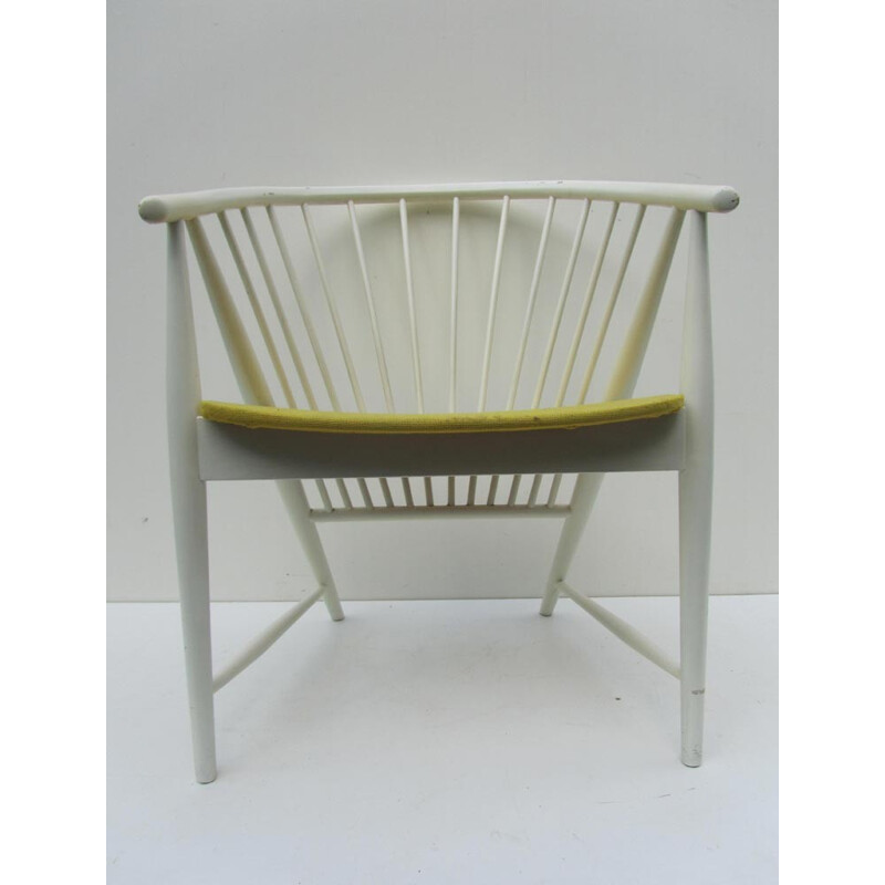 Sun Feather chair in wood and fabric, Sonna ROSEN - 1940s