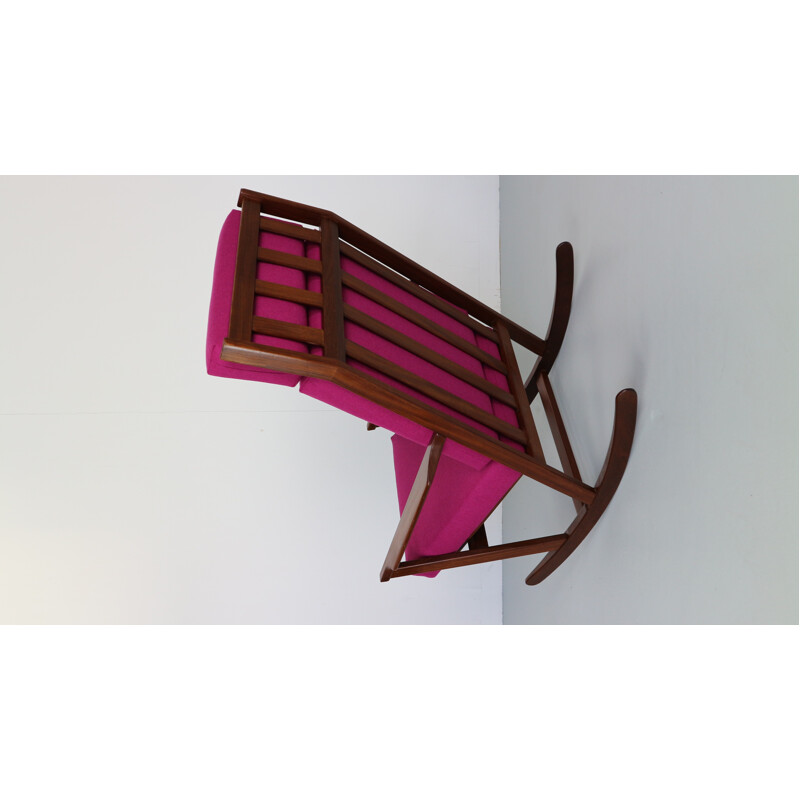 Vintage Rocking Chair by Poul Voltherfor Rojle - 1960s