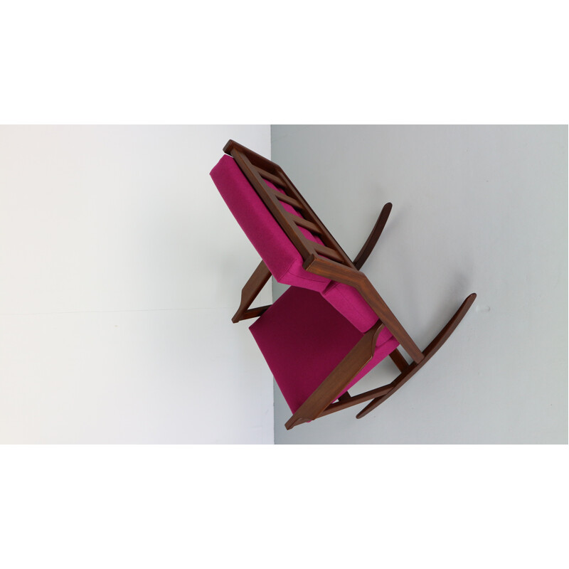 Vintage Rocking Chair by Poul Voltherfor Rojle - 1960s