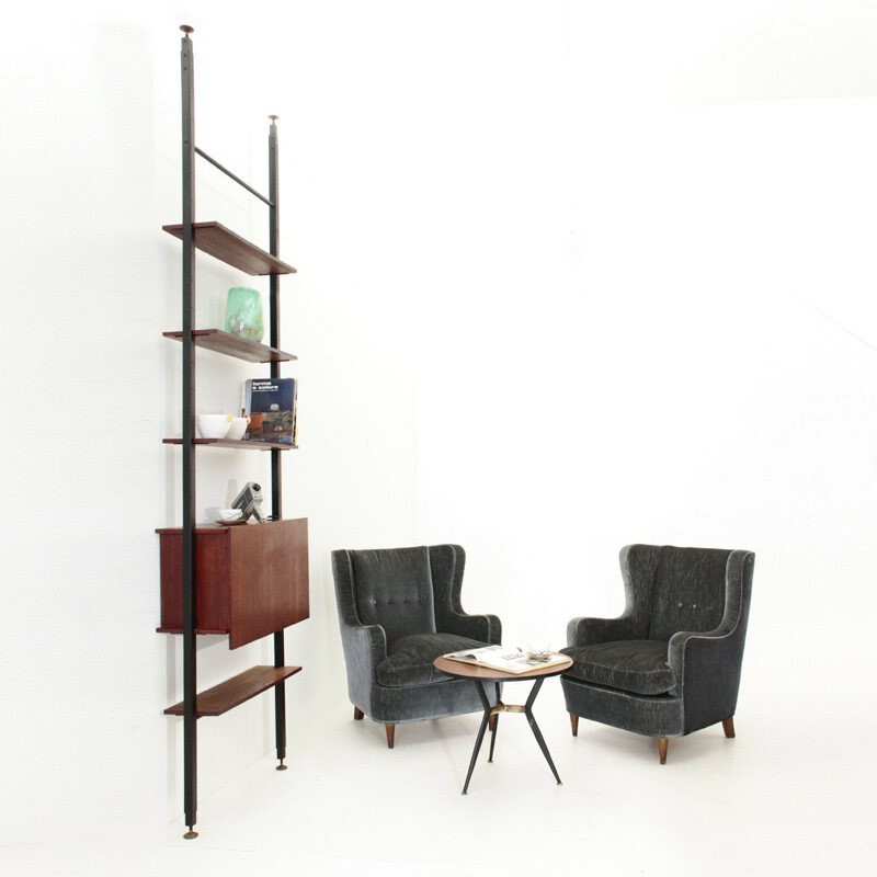 Vintage Teak Wall Unit by Marco Lavarello for Domus Linea - 1960s