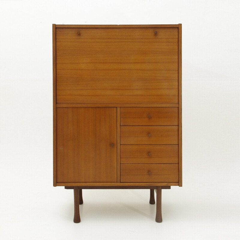 Vintage italian Teak Veneer Sideboard - 1960s