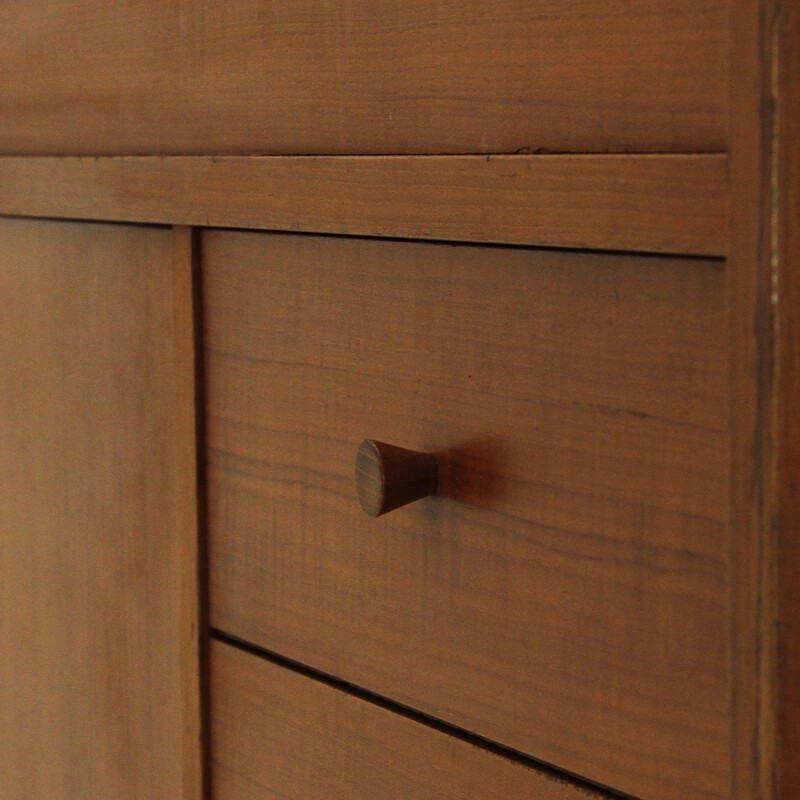 Vintage italian Teak Veneer Sideboard - 1960s