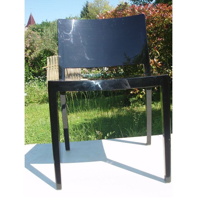 Vintage Black chair by designer Piero Lissoni model Lizz - 2000s