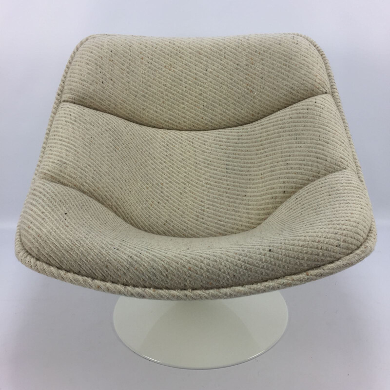 Dutch F558 Oyster Vintage Lounge Chair by Pierre Paulin for Artifort - 1960s