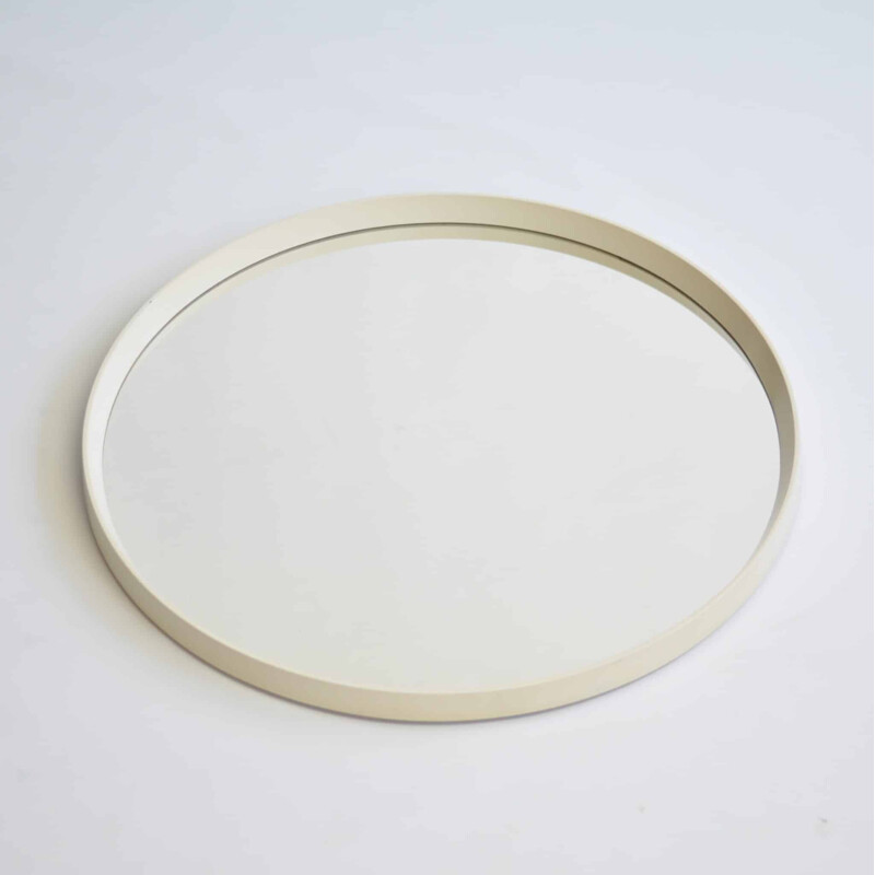 Vintage Swedish lacquered roung miror - 1960s