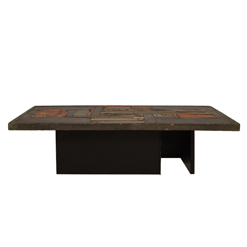 Brutalist Coffee Table by Paul Kingma - 1978