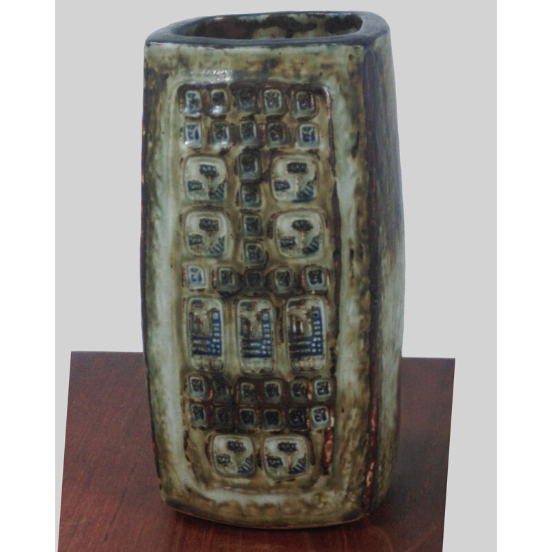 Vintage Royal Copenhagen Stoneware Vase by Jorgen Mogensen - 1970s