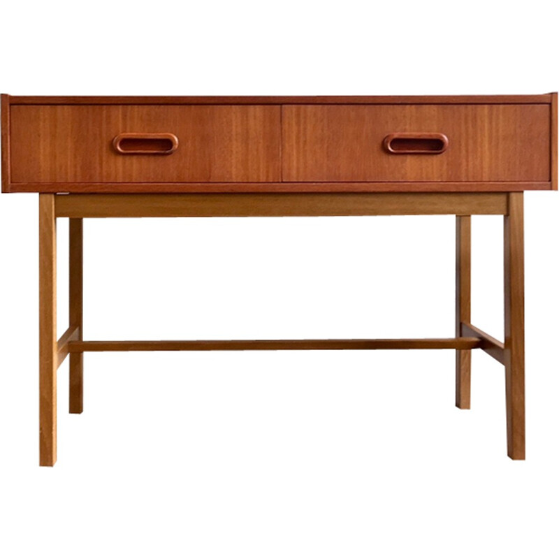 Vintage teak chest of 2 drawers - 1960s