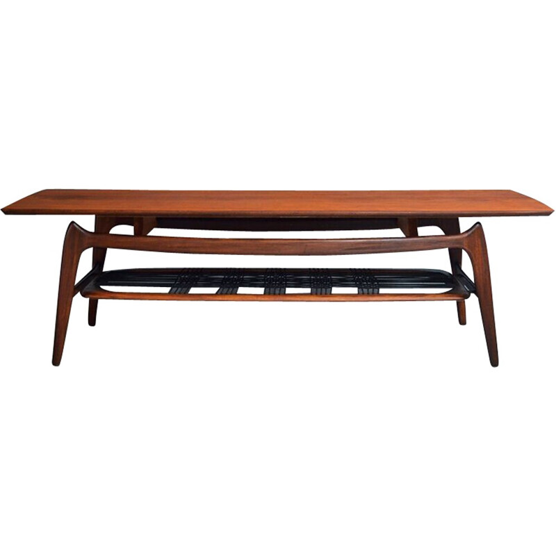 Vintage coffee table by Louis van Teeffelen for WeBe - 1950s